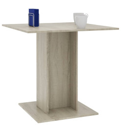 Table à dîner Chêne sonoma 80x80x75 cm Bois d'ingénierie