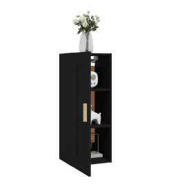 Armoire murale Noir 35x34x90 cm Bois d'ingénierie