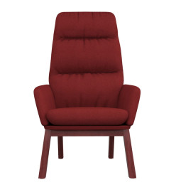 Chaise de relaxation Rouge bordeaux Tissu