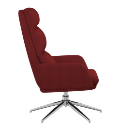 Chaise de relaxation Rouge bordeaux Tissu