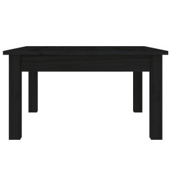 Table basse Noir 55x55x30 cm Bois massif de pin