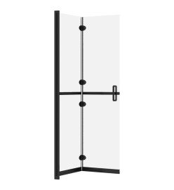 Paroi de douche pliable Verre ESG dépoli 100x190 cm