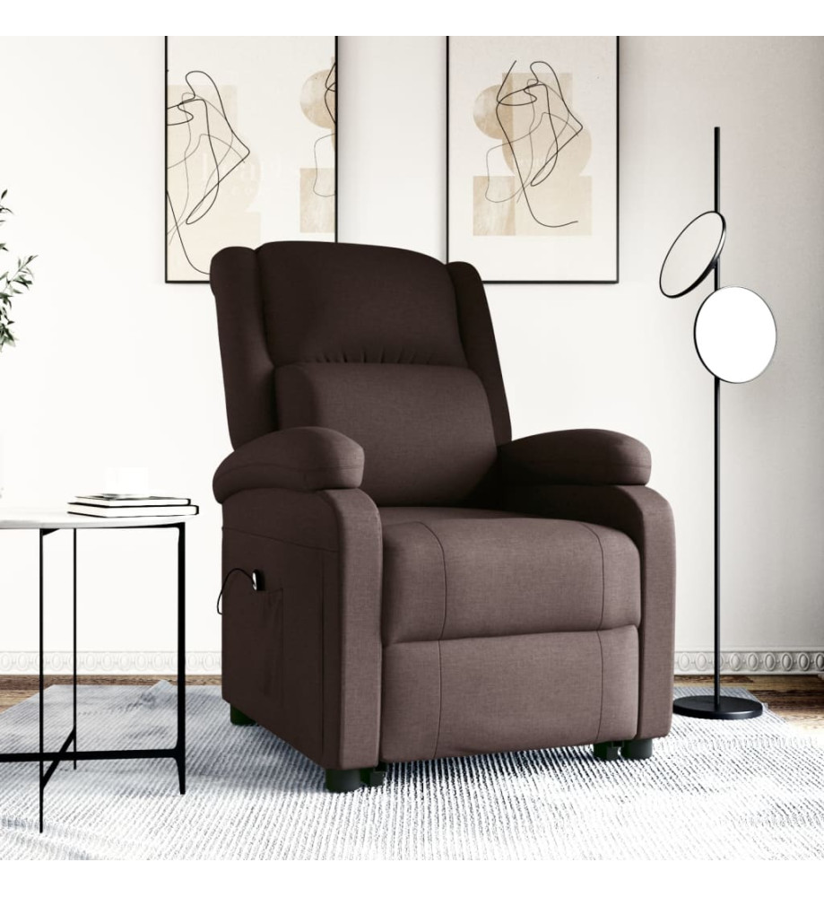 Fauteuil Marron foncé Tissu