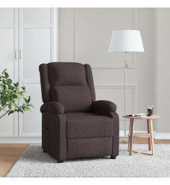 Fauteuil inclinable Marron foncé Tissu