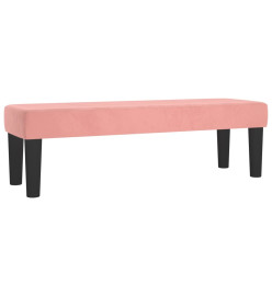 Banc Rose 100x30x30 cm Velours