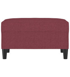 Repose-pied Rouge bordeaux 70x55x41 cm Tissu