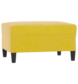 Repose-pied Jaune 70x55x41 cm Velours