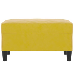 Repose-pied Jaune 70x55x41 cm Velours