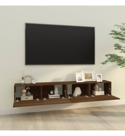 Meubles TV 2 pcs Chêne marron 100x30x30 cm Bois d'ingénierie