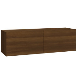 Meubles TV 2 pcs Chêne marron 100x30x30 cm Bois d'ingénierie