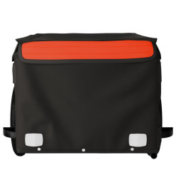 Remorque pour vélo noir et orange 30 kg fer