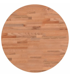 Dessus de table Ø50x2,5 cm rond bois massif de hêtre