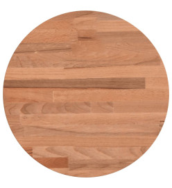 Dessus de table Ø30x2,5 cm rond bois massif de hêtre