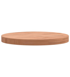 Dessus de table Ø30x2,5 cm rond bois massif de hêtre