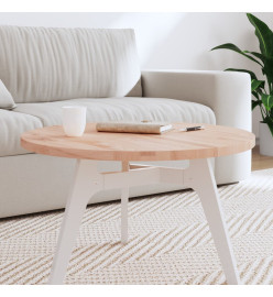 Dessus de table Ø70x2,5 cm rond bois massif de hêtre