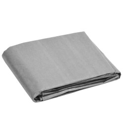 Bâche 180 g/m² 4x4 m Gris PEHD