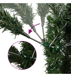 Sapin de Noël artificiel à charnières avec support vert 180 cm