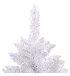 Sapin de Noël artificiel à charnières avec support blanc 150 cm