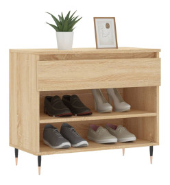 Armoire à chaussures Chêne sonoma 70x36x60 cm Bois d'ingénierie