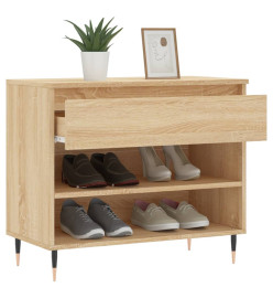 Armoire à chaussures Chêne sonoma 70x36x60 cm Bois d'ingénierie