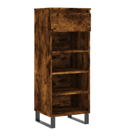 Armoire à chaussures Chêne fumé 40x36x105 cm Bois d'ingénierie