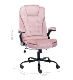 Chaise de bureau Rose Velours