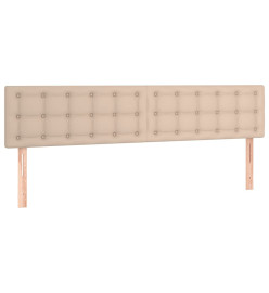 Lit à sommier tapissier avec matelas Cappuccino 180x200 cm