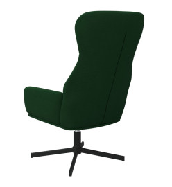 Chaise de relaxation Vert foncé Velours