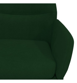 Chaise de relaxation Vert foncé Velours