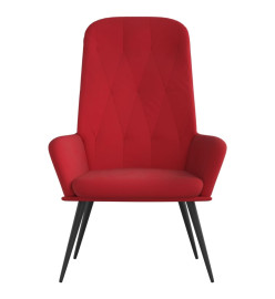 Chaise de relaxation Rouge bordeaux Velours