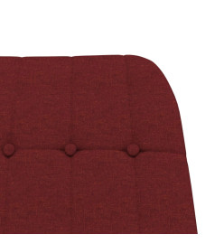 Chaise à bascule Rouge bordeaux Tissu