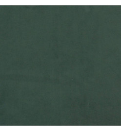 Tête de lit avec oreilles Vert foncé 163x23x78/88 cm Velours