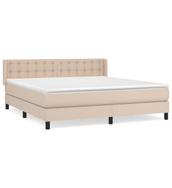 Lit à sommier tapissier avec matelas Cappuccino 180x200 cm