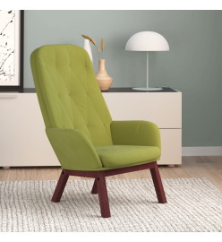 Chaise de relaxation Vert clair Velours