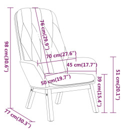 Chaise de relaxation Vert clair Velours