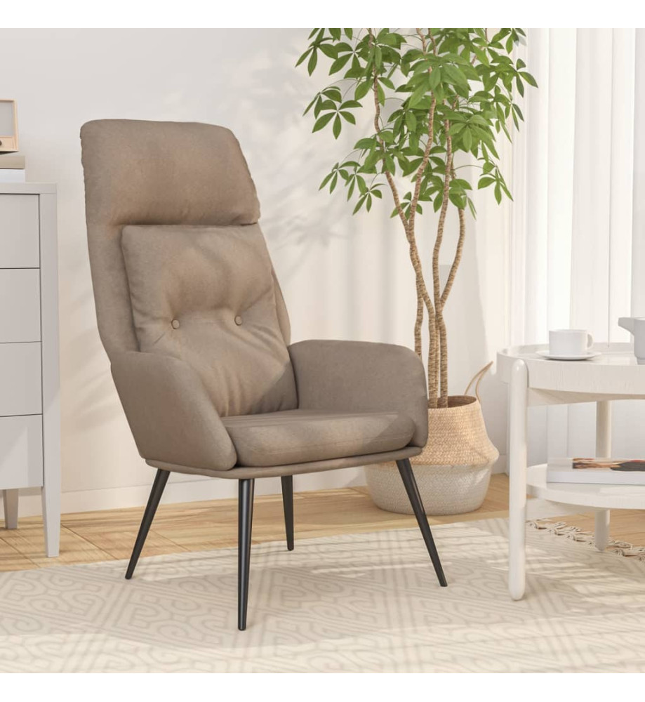 Chaise de relaxation Taupe Similicuir daim