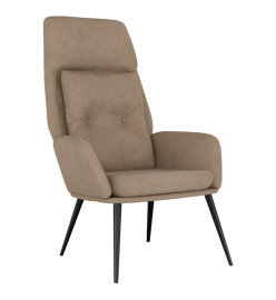 Chaise de relaxation Taupe Similicuir daim