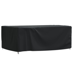 Housse de salon de jardin noir 225x143x90 cm imperméable 420D