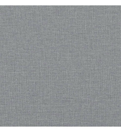 Canapé 3 places avec oreillers gris clair 180 cm tissu