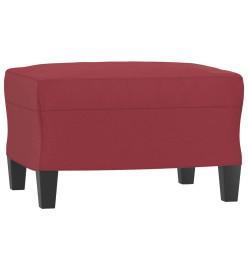 Ensemble de canapés 4 pcs et coussins rouge bordeaux similicuir