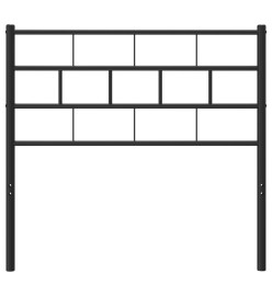 Tête de lit métal noir 75 cm