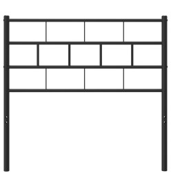 Tête de lit métal noir 90 cm