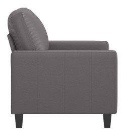 Fauteuil Gris 60 cm Similicuir