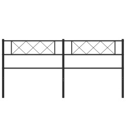 Tête de lit métal noir 160 cm