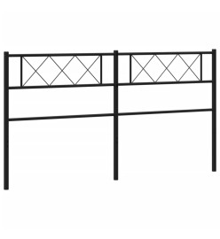 Tête de lit métal noir 160 cm