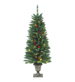 Sapins de Noël artificiels 2 pcs 100 LED vert 120 cm