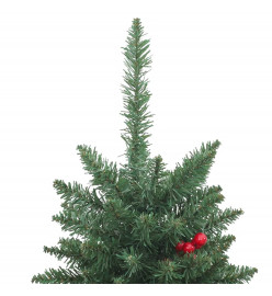 Sapins de Noël artificiels 2 pcs 100 LED vert 120 cm