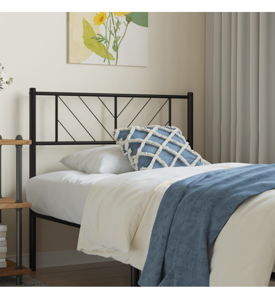 Tête de lit métal noir 100 cm Tête de lit métal noir 100 cm