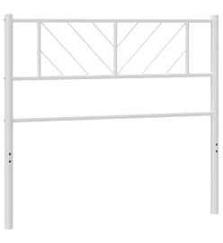 Tête de lit métal blanc 80 cm