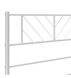 Tête de lit métal blanc 150 cm